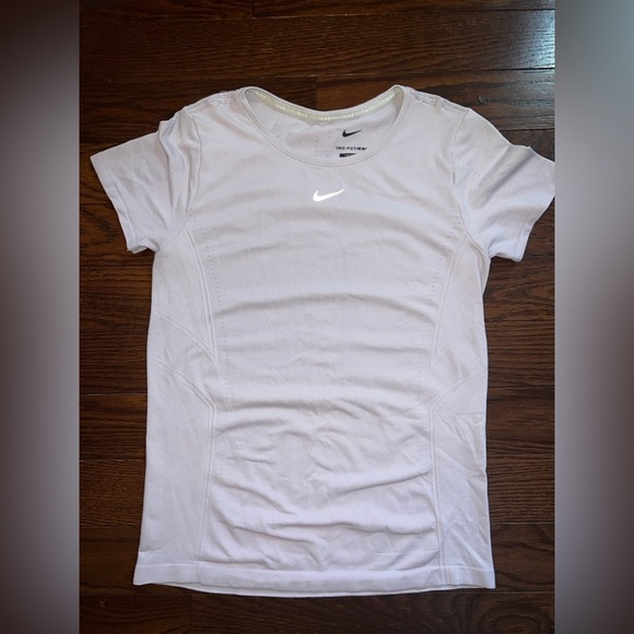 Nike Women's Light Pink Dri-FIT Tee - Picture 5 of 6